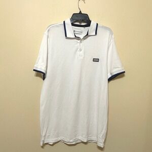 Christian Lacroix Polo Shirt Mens M‎ White Short Sleeve Casual